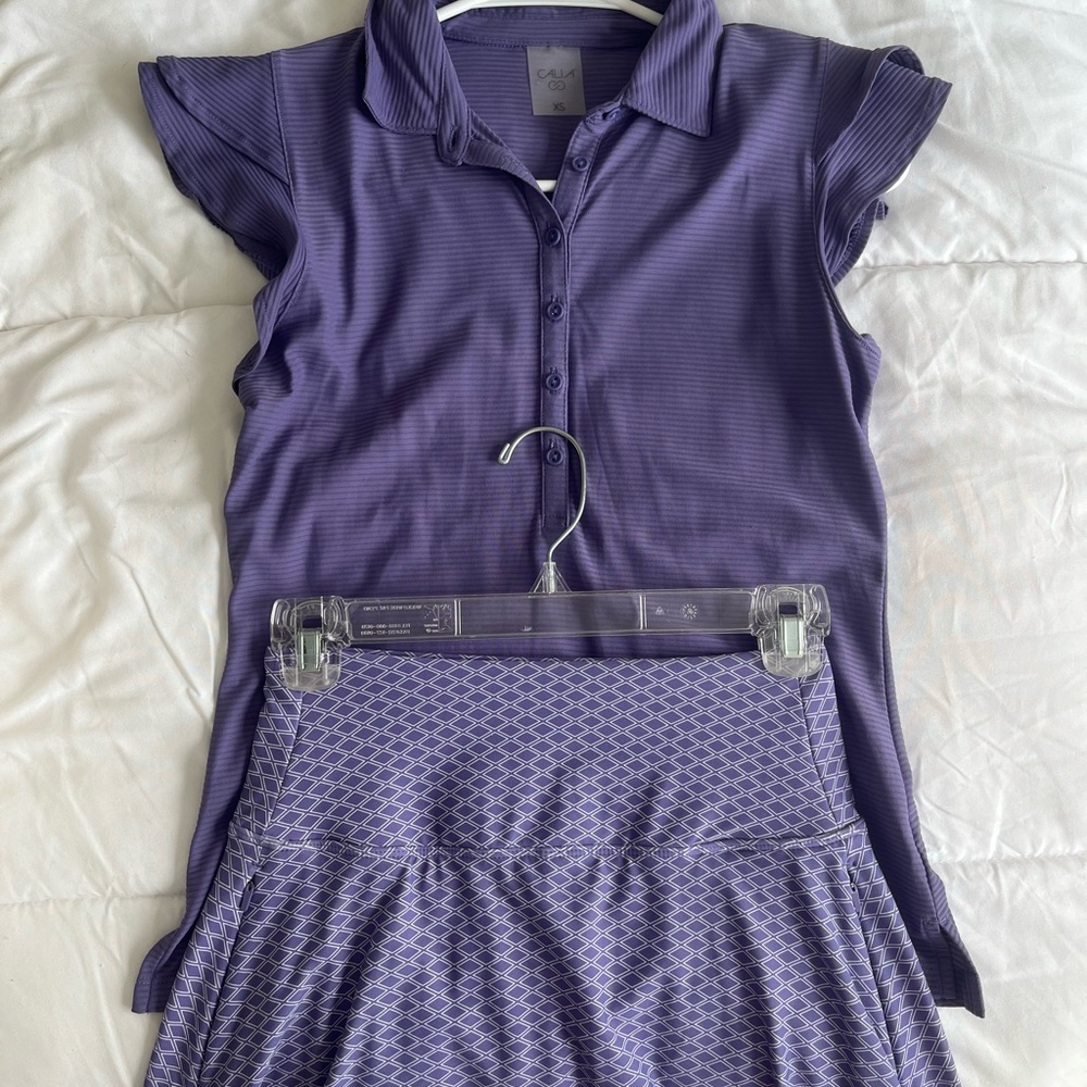 Purple Patterned Women's Skirt